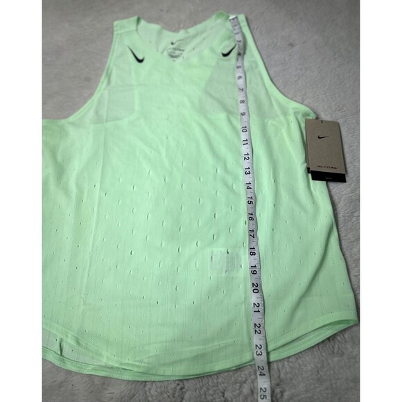 Nike AeroSwift Women Large Dri-FIT ADV Running jersey volt green FN2504-376 NEW - Picture 10 of 11